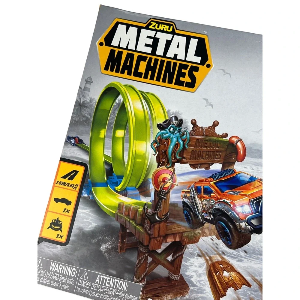 Zuru Metal Machines Shark Attack Track Playset with Diecast Car 6760 New